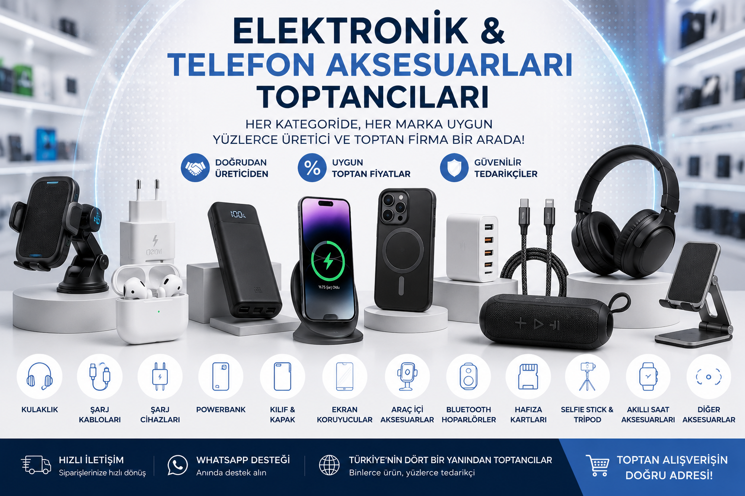 ELEKTRONİK & TELEFON AKSESUARLARI