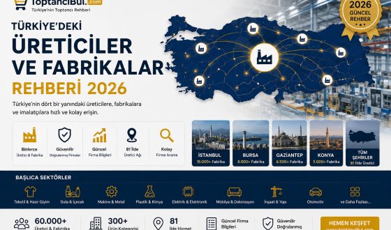 Türkiye'deki Üreticiler ve Fabrikalar Rehberi 2026